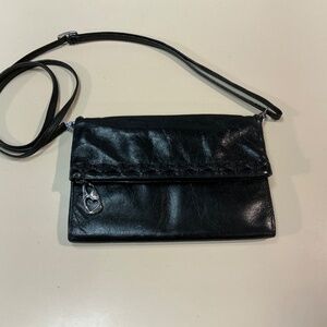 Brighton Retired - Women’s Black Tri-Fold Multi Compartments Leather Wallet